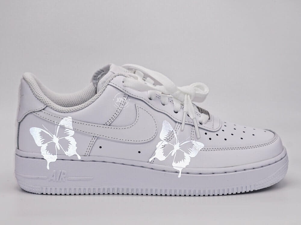 Reflective Butterfly-Custom Nike Air Force 1 Sneakers | Etsy