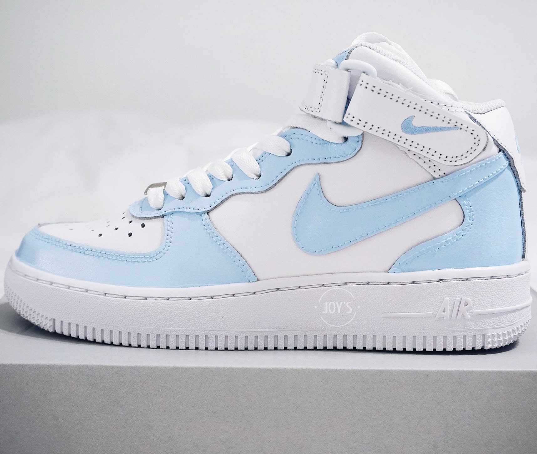 Baby Blue Custom Air Force 1 Low/Mid/High Sneakers Low / 9 M / 10.5 W