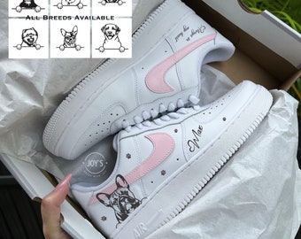 Dog Breed Custom Air Force 1 Sneakers | Pick Your Dog's Breed | Perfect Gift for Dog Lovers