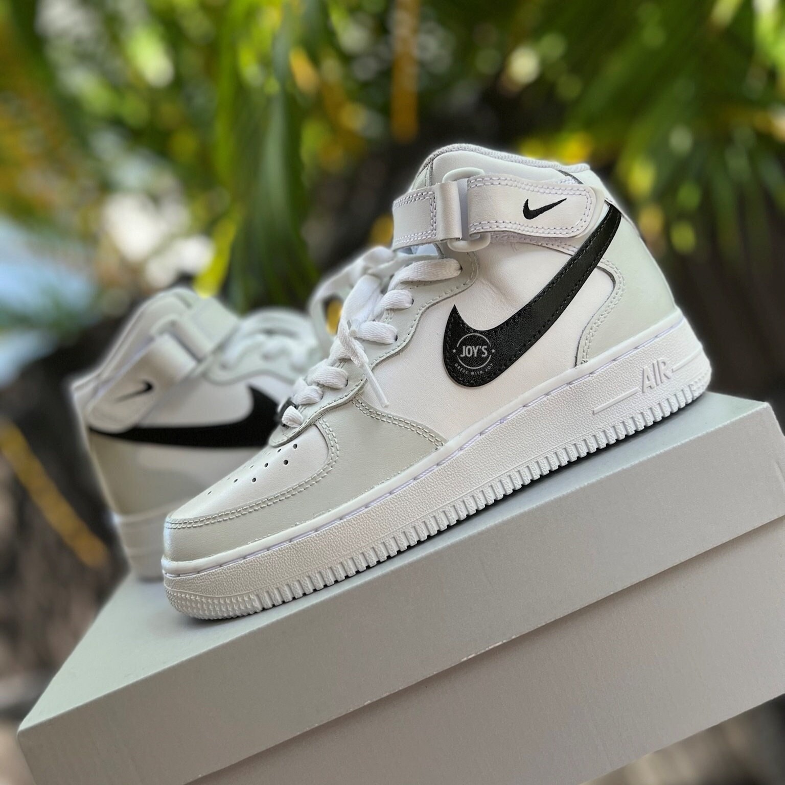 Air Force 1 Dark (Customized) – Dripped Boutique