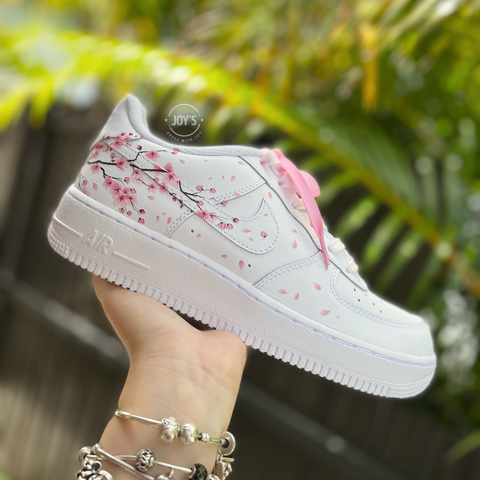Cherry Blossom Custom Air Force 1 Sneakers. Floral Shoes - Etsy