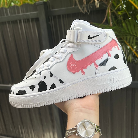 Pink LV Swoosh Inspired - Custom Air Force 1 - Hand Painted AF1 - Cust –  Merakicks