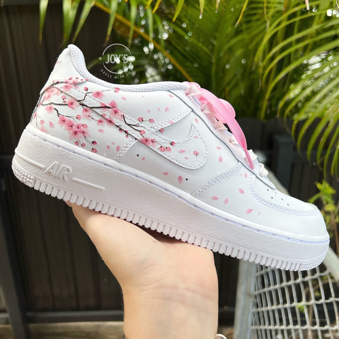 custom air force 1 cherry blossom