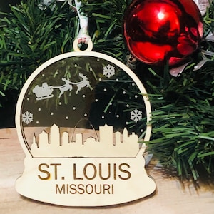 St. Louis Blues Stanley Cup Champs Lit Snowflake Holiday Christmas