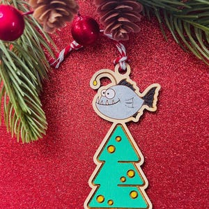 Angler Fish Christmas Tree Ornament