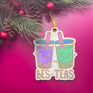 Bes-teas Boba Tea Best Friends  Ornament