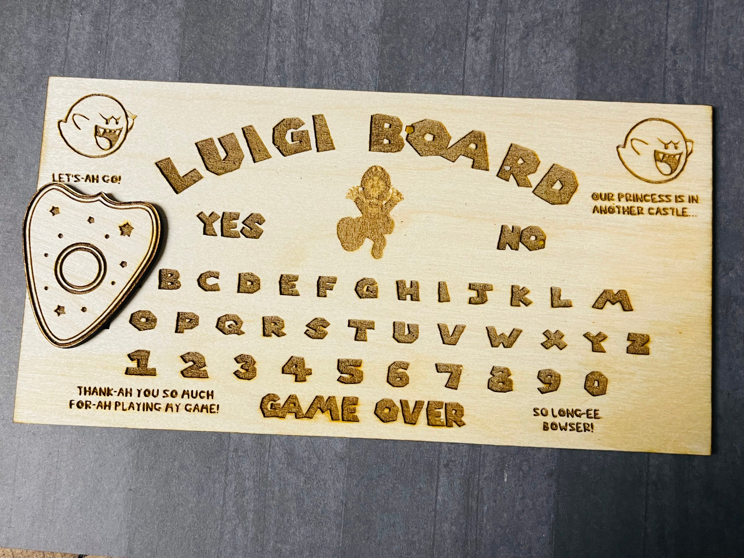 Luigi Board 8.7x4.5 Inch - Etsy Australia