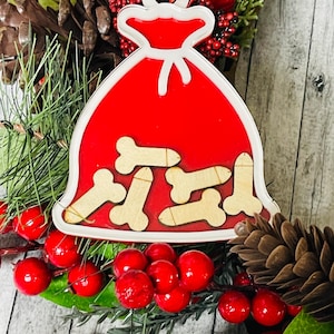 Bag of Dicks Santa Sack, Funny gag gift or white elephant ornament exchange