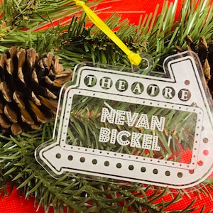 Theatre Marquee Sign Custom Ornament