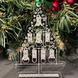 Periodic Table Christmas Tree Beaker ornament image 3