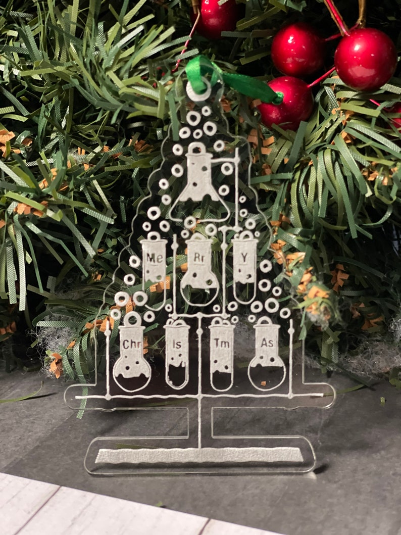 Periodic Table Christmas Tree Beaker ornament image 3