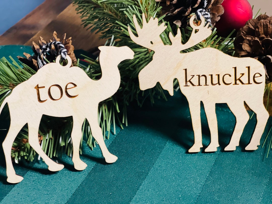 Camel Toe or Moose Knuckle Wooden Animal Ornament - Etsy