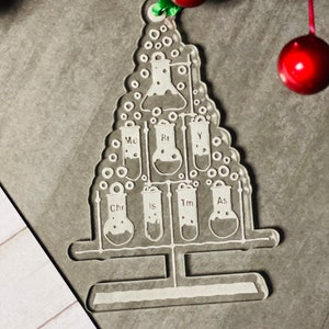 Periodic Table Christmas Tree Beaker ornament image 4