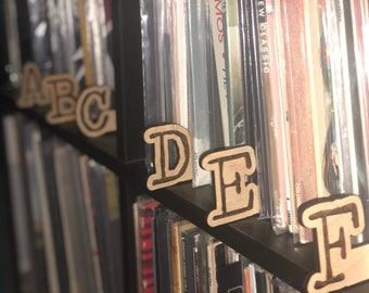 Vinyl Record Dividers A-Z Set of 26 dividers