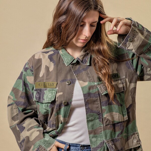 Vintage Camo Army Jacket