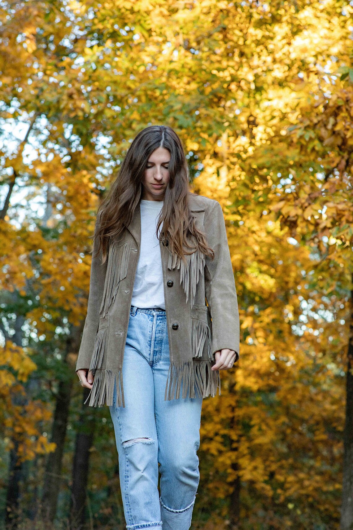 Since You Know Fringe Button-Down Jacket main image 0