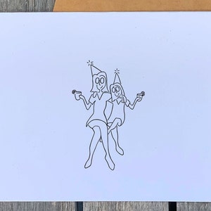Tarjeta de felicitación: Madre e hija - Tarjeta del Día de las Madres
