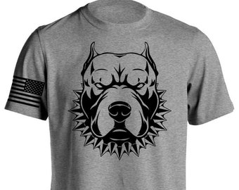 Pitbull Gym Tshirt - Etsy Australia