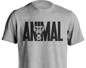 Animal Gym Bodybulding Fitness Workout Short-Sleeve T-Shirt Beast Ape Gorilla