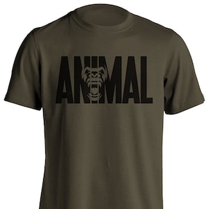 Animal Gym Bodybulding Fitness Workout Training Short-Sleeve T-Shirt Military Army