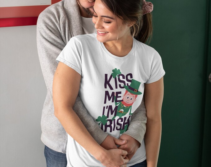 Kiss Me I'm Irish - St. Patrick's Day -  Unisex Heavy Cotton Tee - s to 5XL - 2 Colours