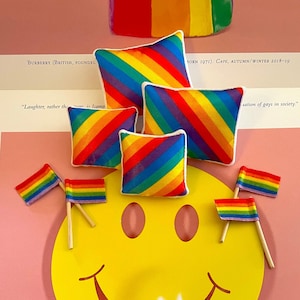 Orecchini in plastica termoretraibile LGBTQ arcobaleno -  Italia