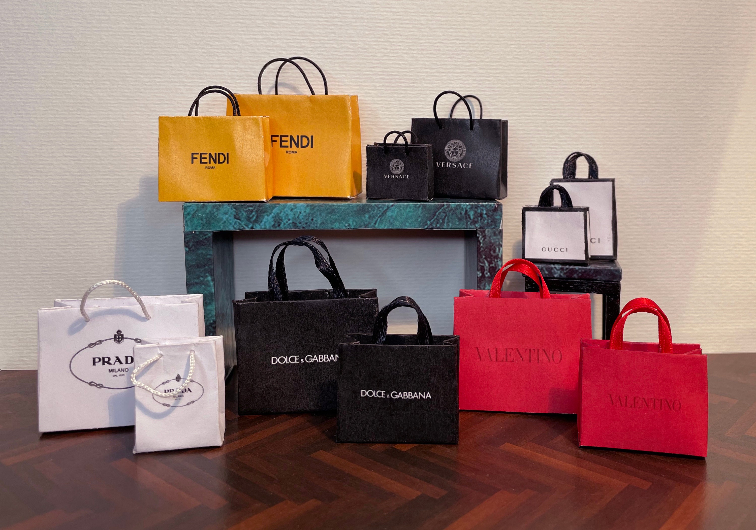 Shopping in Milan 30 Printable Shopping Bags 1:12 Scale - Etsy