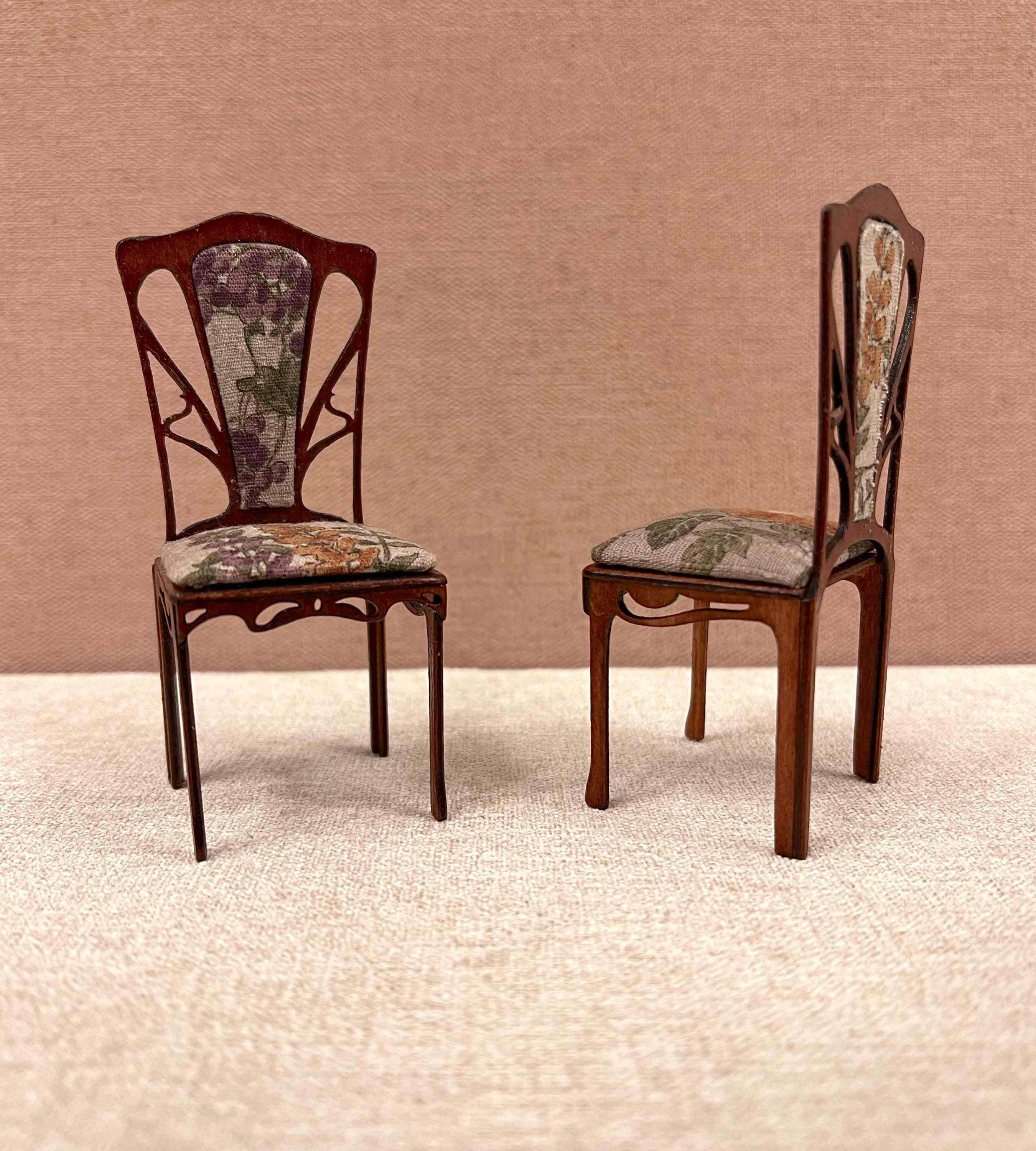 Art Nouveau Chair KIT - Dollhouse 1:12