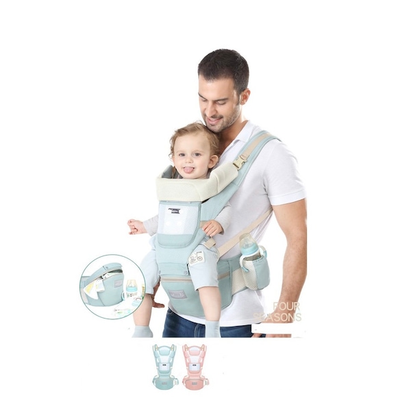 FLASH SALE! Baby Carrier Newborn to Toddler Carrier with Hip Seat Lumbar Support Adjustable Fits All Toddler Infant Holder Carrier 4 Seasons