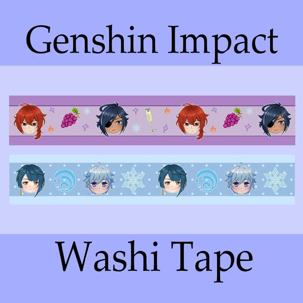 Ruban adhésif Washi Genshin Impact