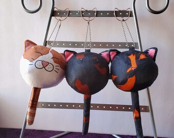 Kitty Manjuu Plush Keychains