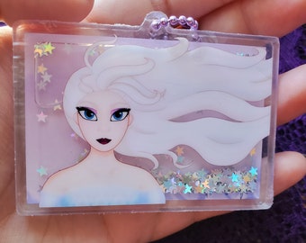 Ice Queen Liquid Shaker Charm- 3in