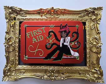 Boîte en métal gaufrée (Alastor et Angel Dust)