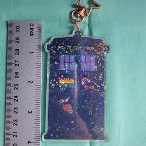 Tardis Public Pride Box Holographic and/or Pride Dalek 3in-4in Charm image 4