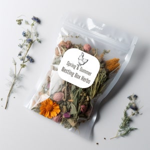 Nesting Box Herbs For Chickens - Premium Blend Of Dried Herbs & Flowers for Laying Hens,  Chicken Supplies, Chicken Coop, Chicken Lover Gift