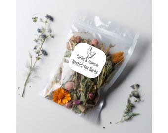 Hierbas para nidos de gallinas - Mezcla prémium de hierbas y flores secas para gallinas ponedoras, suministros para gallinas, gallinero, regalo para amantes de las gallinas