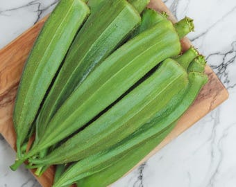 Clemson Spineless Okra Seeds, Heirloom Non-GMO, AAS Winner