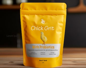 Chick Grit with Probiotics | Natural Digestive Support for Young Poultry & Bantam Hens – Helps Grind Food for Better Digestion