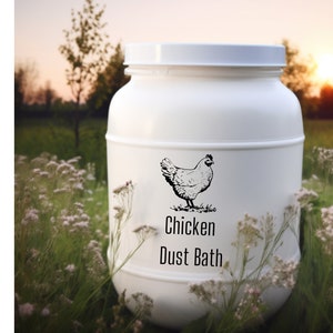Chicken Dust Bath With Herbs,  Treats and Prevents Mites, Lice, Parasites, Fleas, Dusting Bug Begone, Happy Chickens