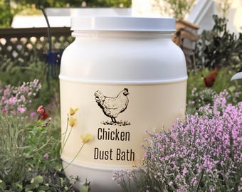 Bagno di polvere per polli, tratta e previene acari, pidocchi, parassiti, pulci e insetti della polvere, via! Polli felici