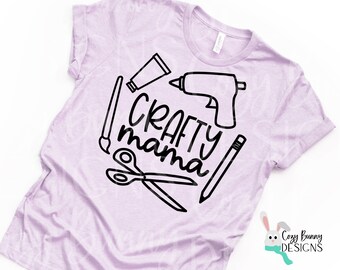 Crafty Mama SVG Crafting Digital Cut File for Cricut or Silhouette