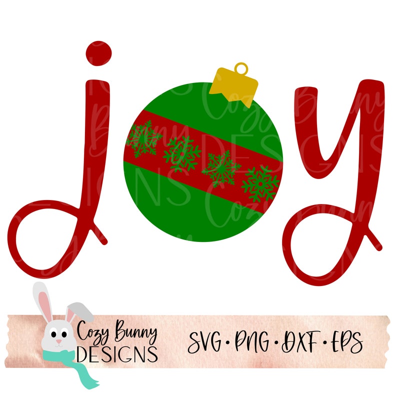 Download Joy Ornament Christmas SVG digital cut file for Cricut or ...