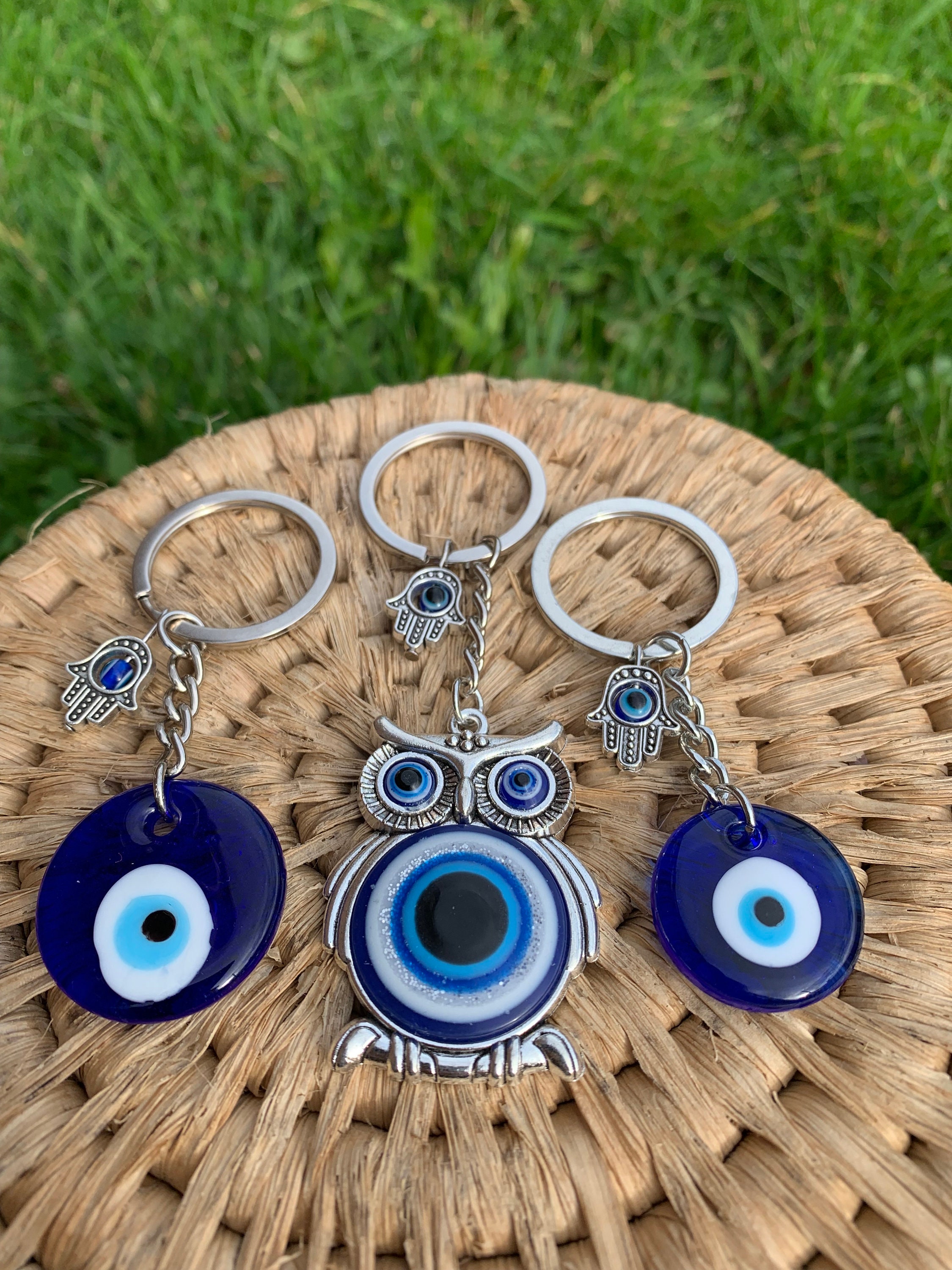 Evil Eye Key Ring, Evil Eye Key Chain, Evil Eye Protection Key Ring ...
