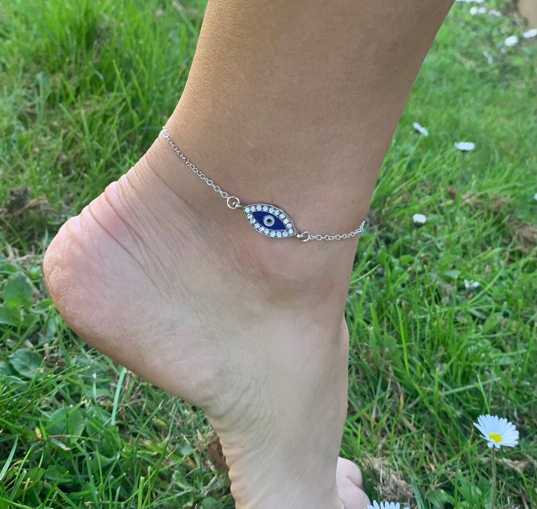 Evil Eye Protection Anklet, Evil Eye Nazar Anklet, Evil Eye Bracelet Etsy