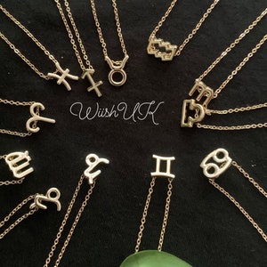 Zodiac Star Sign Necklace, Zodiac Necklace, Star Sign Necklace, astrology necklace, pisces, cancer, Gemini, Leo, Scorpio, virgo, Libra,