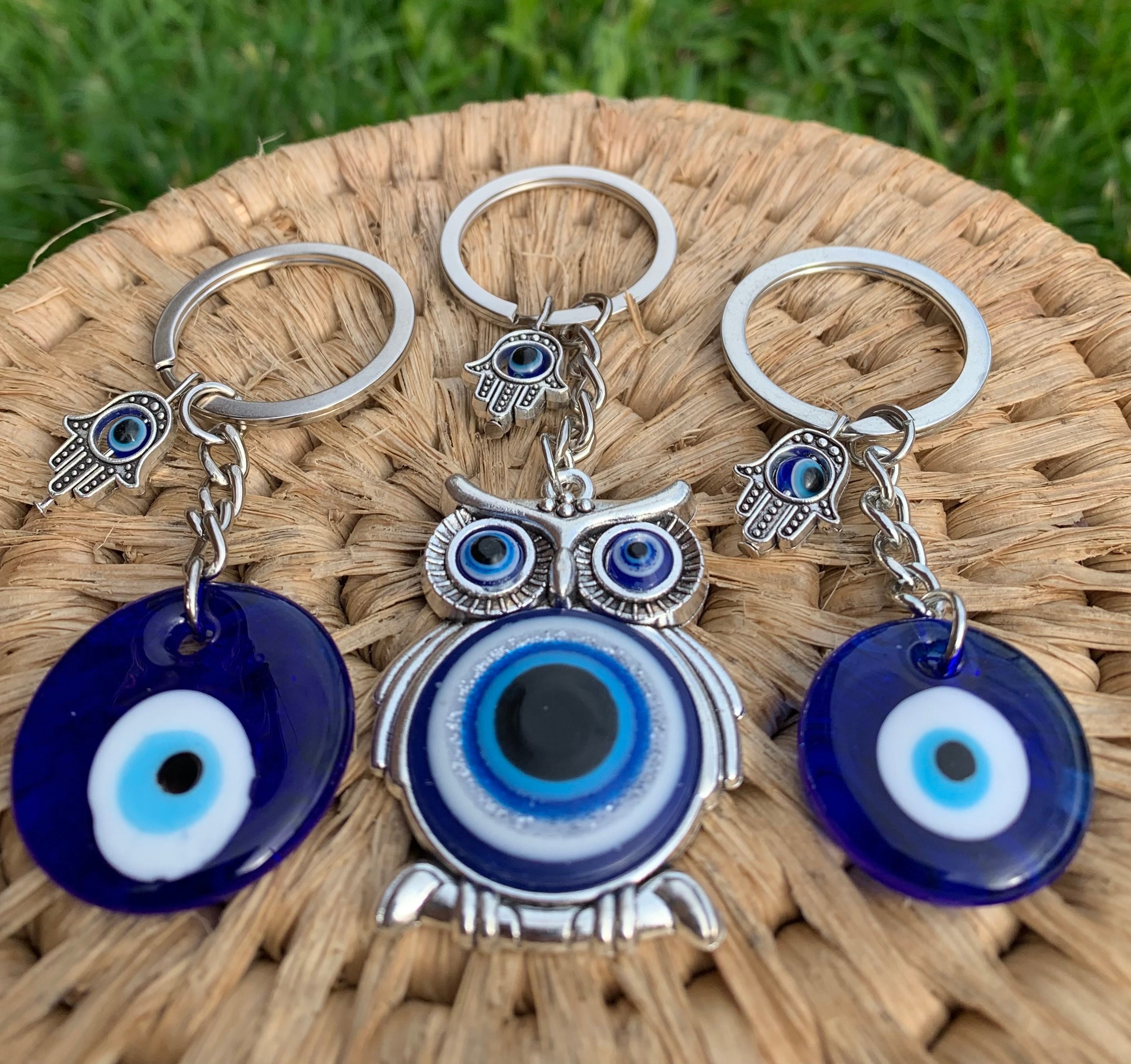 Evil Eye Key Ring, Evil Eye Key Chain, Evil Eye Protection Key