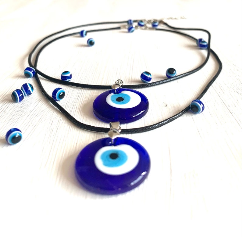 Evil Eye Protection Necklace 30mm Evil Eye Necklace Nazar Etsy UK