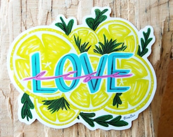 Love Life Limones / Vinilo Pegatina