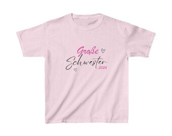 T-shirt Big Sister, vestito da fratello, annuncia la gravidanza, Big Sister