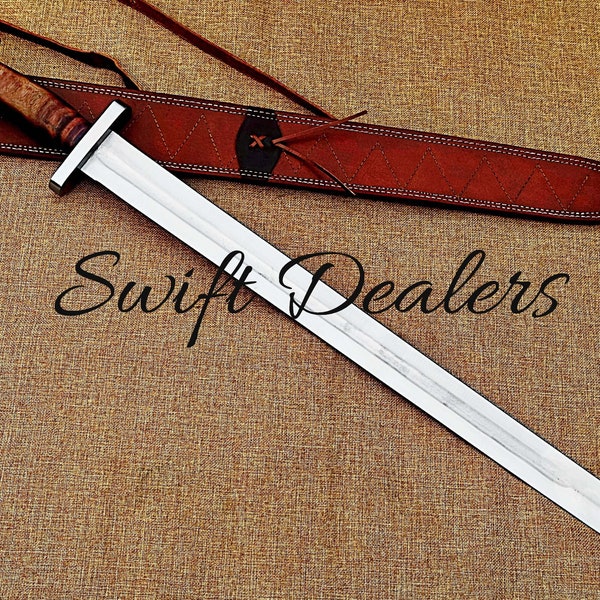 Viking Sword With Leather Sheath | Viking Warrior God Sword Of Tyr | Functional Medieval Sword